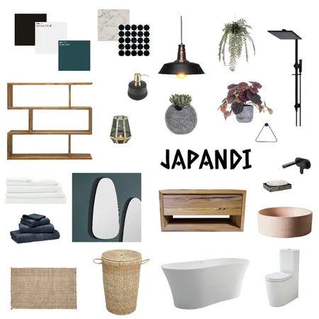 Combinación patrones y texturas japandi Interior Design Mood Board by Vicky on Style Sourcebook