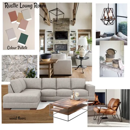 Rustic Lounge room Interior Design Mood Board by bex89 on Style Sourcebook