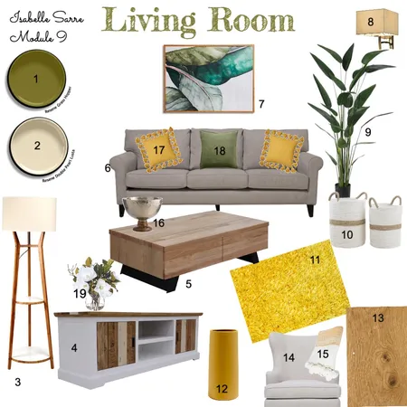 Module 9 Living Room Interior Design Mood Board by BELIZA Interior Concept on Style Sourcebook