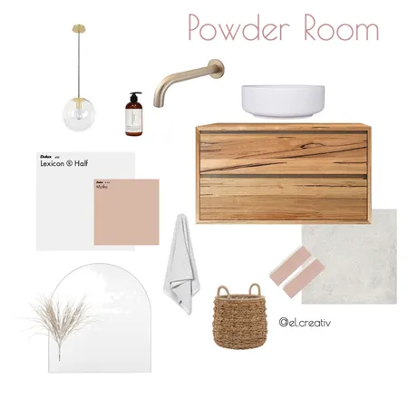 Powder Room Interior Design Mood Board by el.creativ on Style Sourcebook
