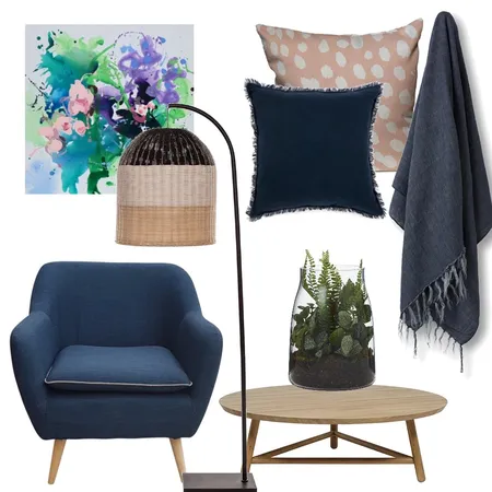 Navy and Pink Riss Interior Design Mood Board by CourtneyBaird on Style Sourcebook