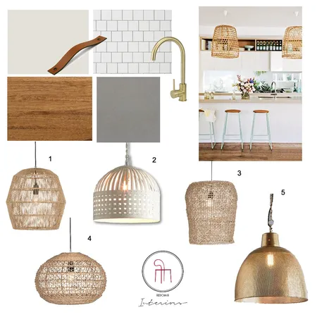 Light Fittings for Contemporary Country Kitchen Interior Design Mood Board by Redchair Interiors on Style Sourcebook