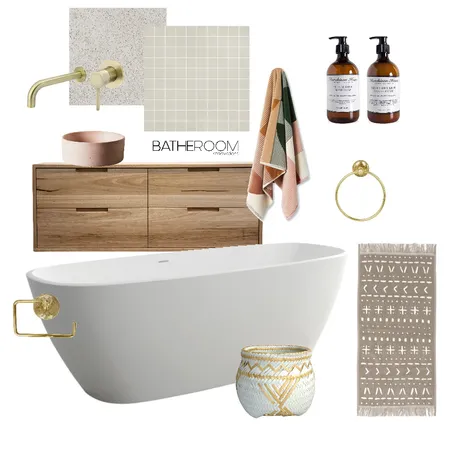 Bohemian Earth bathroom mood board Interior Design Mood Board by Bathe Room - Bathroom Renovations Adelaide on Style Sourcebook