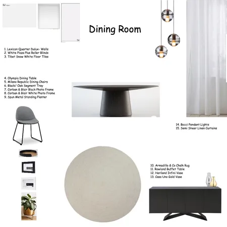 Dining Room Interior Design Mood Board by studio38interiors on Style Sourcebook