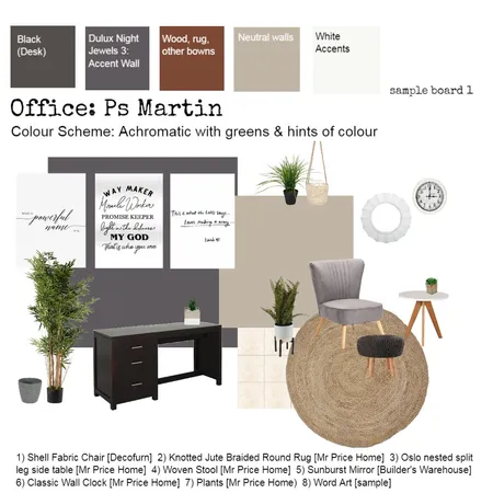 CRC Pastor Martin office sample 4 Interior Design Mood Board by Zellee Best Interior Design on Style Sourcebook