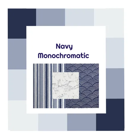 Navy Monochromatic Colour Scheme Interior Design Mood Board by Kohesive on Style Sourcebook