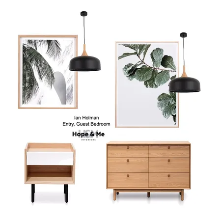 Ian Holman Entry & Guest bedroom Interior Design Mood Board by Hope & Me Interiors on Style Sourcebook