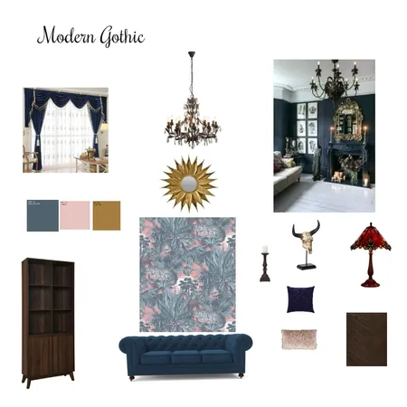modern gothic Interior Design Mood Board by Barbara P on Style Sourcebook