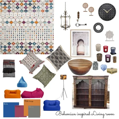 Bohemian Interior Design Mood Board by BerleneL on Style Sourcebook
