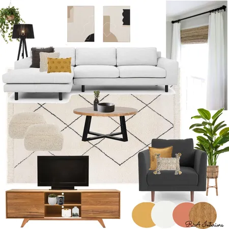 Mod 9 Living Room Interior Design Mood Board by RA Interiors on Style Sourcebook