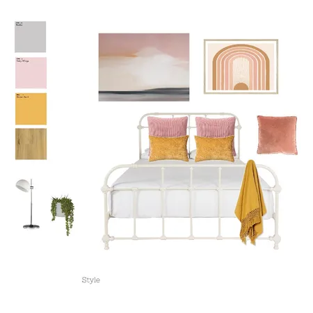 Olivia's Bedroom Interior Design Mood Board by Kirsty Bennett on Style Sourcebook