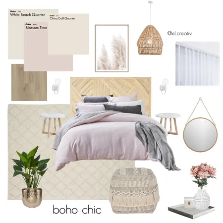 Boho Chic Interior Design Mood Board by el.creativ on Style Sourcebook