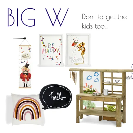 BIG W KIDS Interior Design Mood Board by Kohesive on Style Sourcebook