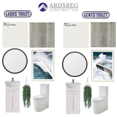 Ardsbeg Toilets Interior Design Mood Board by Interior Styling on Style Sourcebook