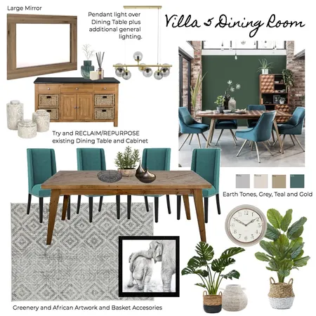 Villa 5 Dining Room Interior Design Mood Board by Zambe on Style Sourcebook