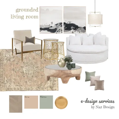 grounded living room Interior Design Mood Board by naz design on Style Sourcebook