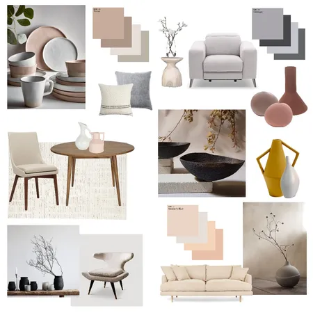 Living & Dining Interior Design Mood Board by dariastudios on Style Sourcebook