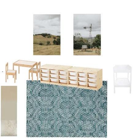 PR Teal Geometric Interior Design Mood Board by Alix on Style Sourcebook