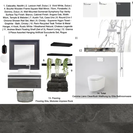 Bathroom SAMPLE Interior Design Mood Board by brittanyhomannz on Style Sourcebook