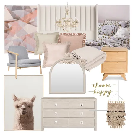 Aurelia's Bedroom Interior Design Mood Board by Noviana’s Interiors on Style Sourcebook