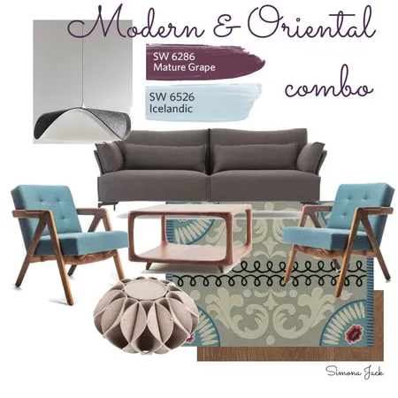 Modern & Oriental Combo Interior Design Mood Board by Simona Jack on Style Sourcebook