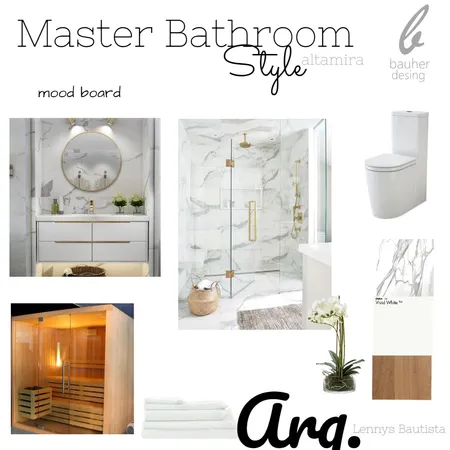 master bathroom Interior Design Mood Board by lennys on Style Sourcebook