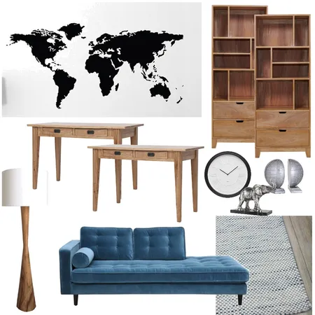 Study Interior Design Mood Board by redwards9287@gmail.com on Style Sourcebook