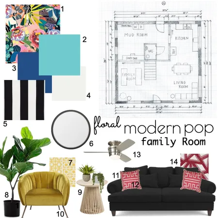 Floral Modern Pop Interior Design Mood Board by Lyn.designs on Style Sourcebook