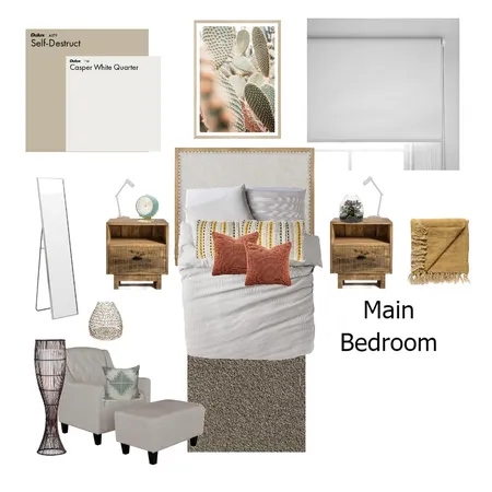 Main Bedroom Interior Design Mood Board by Bruna de Paula on Style Sourcebook