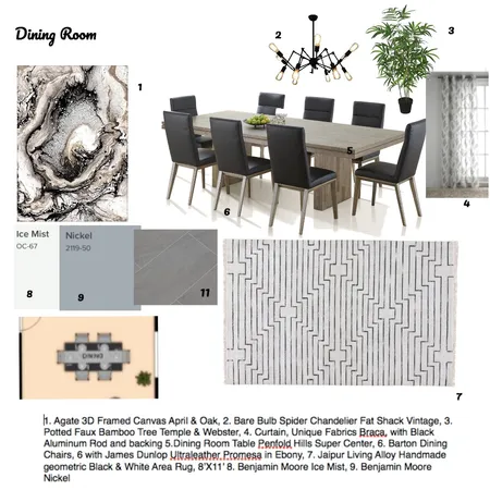 Dining Room Interior Design Mood Board by NancyBurton on Style Sourcebook