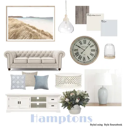 Hamptons Interior Design Mood Board by Krystelle on Style Sourcebook