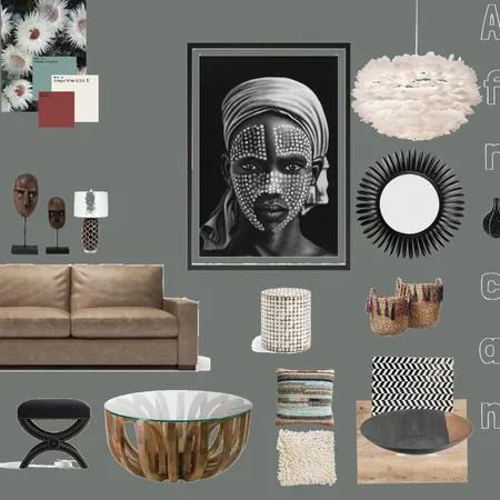 African Inspired Interior Design Mood Board by Fiona Barbour on Style Sourcebook