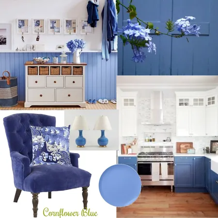 Cornflower Blue - Inspo Board 1 Interior Design Mood Board by interiorology on Style Sourcebook