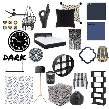 Dark modern Interior Design Mood Board by mzalewska18 on Style Sourcebook