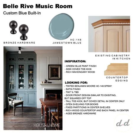 Belle Rive Built-In Notes Interior Design Mood Board by dieci.design on Style Sourcebook