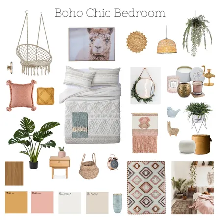 Boho Chic Interior Design Mood Board by Kiki Lalancette on Style Sourcebook