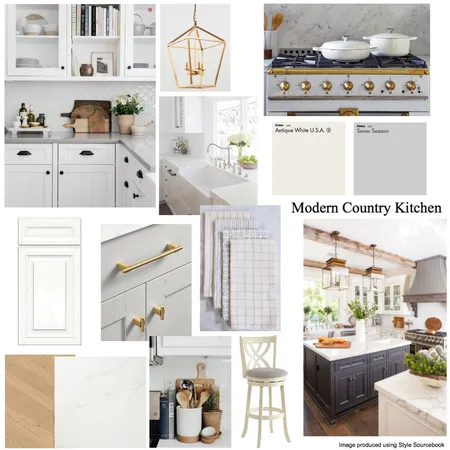 Final Modern country kitchen Interior Design Mood Board by Maja Posenjak on Style Sourcebook