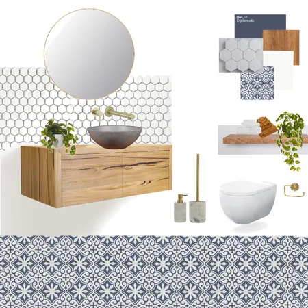 Module 9: Toilet Interior Design Mood Board by ramanning02 on Style Sourcebook