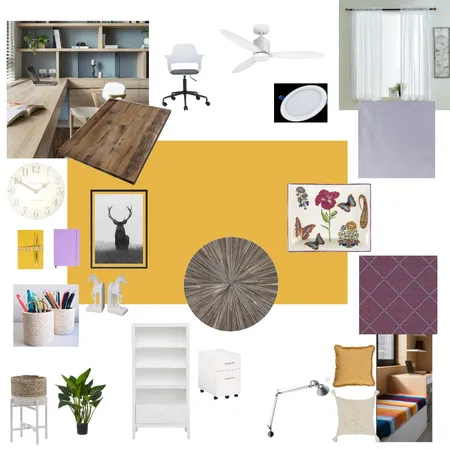 Study room Interior Design Mood Board by yunayyx on Style Sourcebook