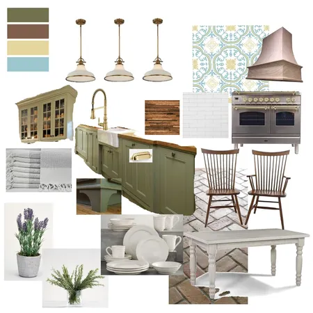 American Country Cottage Interior Design Mood Board by Devin on Style Sourcebook