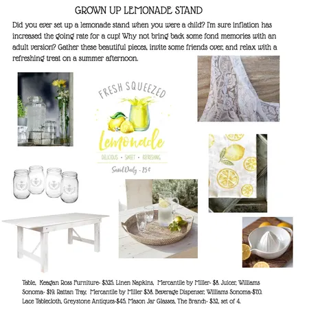 Lemonade Stand Interior Design Mood Board by Laura G on Style Sourcebook