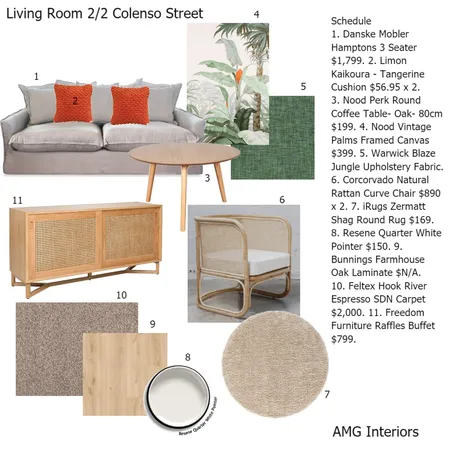 Living Room 2/2 Colenso Interior Design Mood Board by annamacgodkin on Style Sourcebook