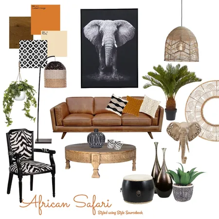 African Safari Interior Design Mood Board by Krystelle on Style Sourcebook