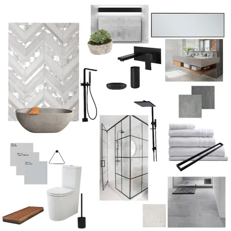 Cool modern bathroom Interior Design Mood Board by Geralds Design on Style Sourcebook