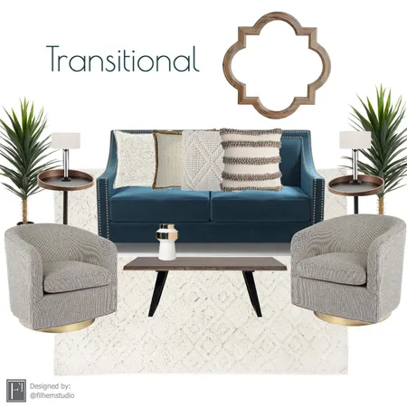 Living Room Interior Design Mood Board by Filhem Studio on Style Sourcebook