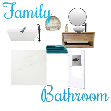 Family Bathroom Interior Design Mood Board by Val Wojtas on Style Sourcebook