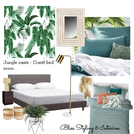 Jungle bed room Interior Design Mood Board by Bliss Styling & Interiors on Style Sourcebook