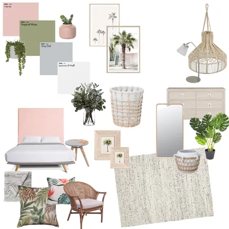 Tropical Bedroom Interior Design Mood Board by keannahole on Style Sourcebook