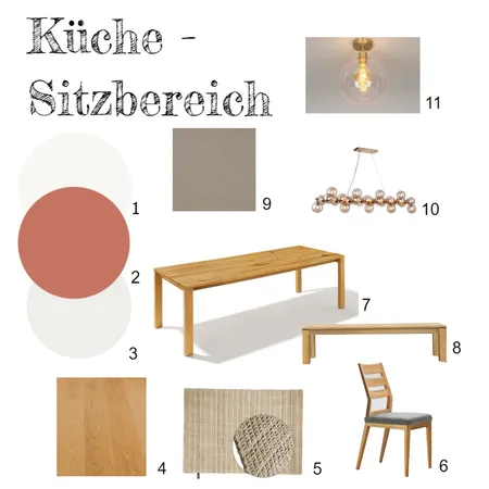 Aufgabe 9 Küche Essbereich Interior Design Mood Board by clara87 on Style Sourcebook
