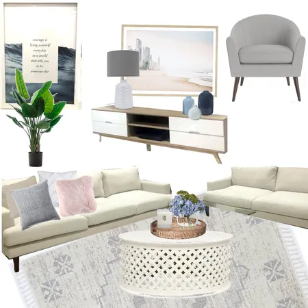 living room blue white Interior Design Mood Board by stephc.style on Style Sourcebook